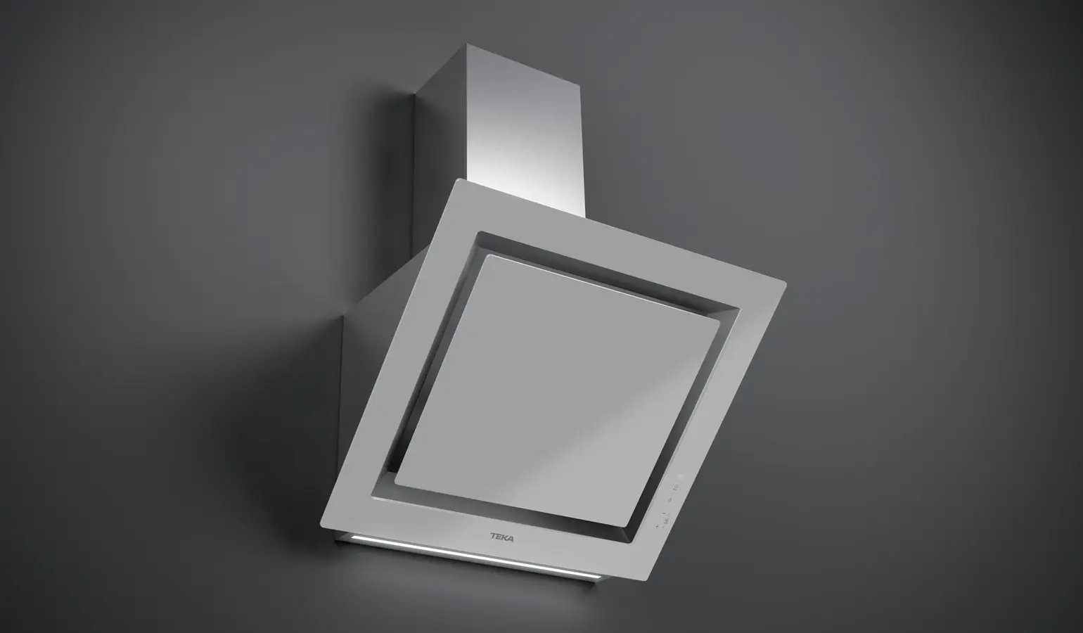 Hota Decorativă Verticală Teka DLV 68660 SM TOS, Urban Colors Steam Grey, 600mm, Control Touch, Iluminare LED, Funcție Fresh AIR, Motor EcoPower, 725 m3/h