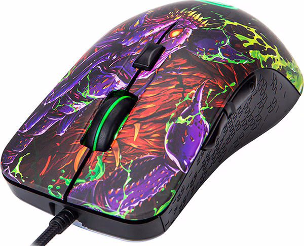 Marvo G932 Gaming Mouse, Pixart 3325 Optical Sensor, up to 7200 DPI, 6 Programmable Buttons, RGB Lighting, Ergonomic Scorpion Design, USB