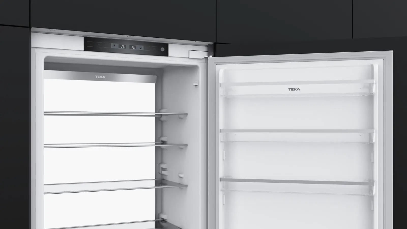 Teka RBF 78780 FI Built-in Combi Refrigerator, LongLife No Frost, Energy Class E, 222L Net Capacity, ZeroBox, LED Lighting, White, 1937x690x550 mm