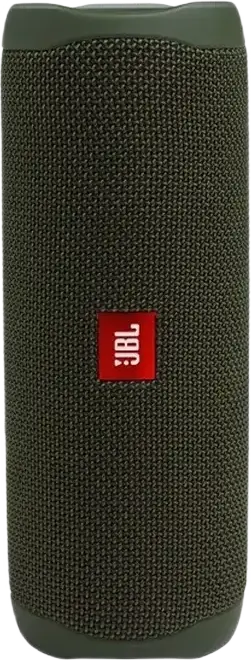 JBL Flip 5 Portable Bluetooth Speaker, Green, 20W RMS, IPX7 Waterproof, 12h Battery Life, PartyBoost Stereo Pairing, USB Type-C Charging