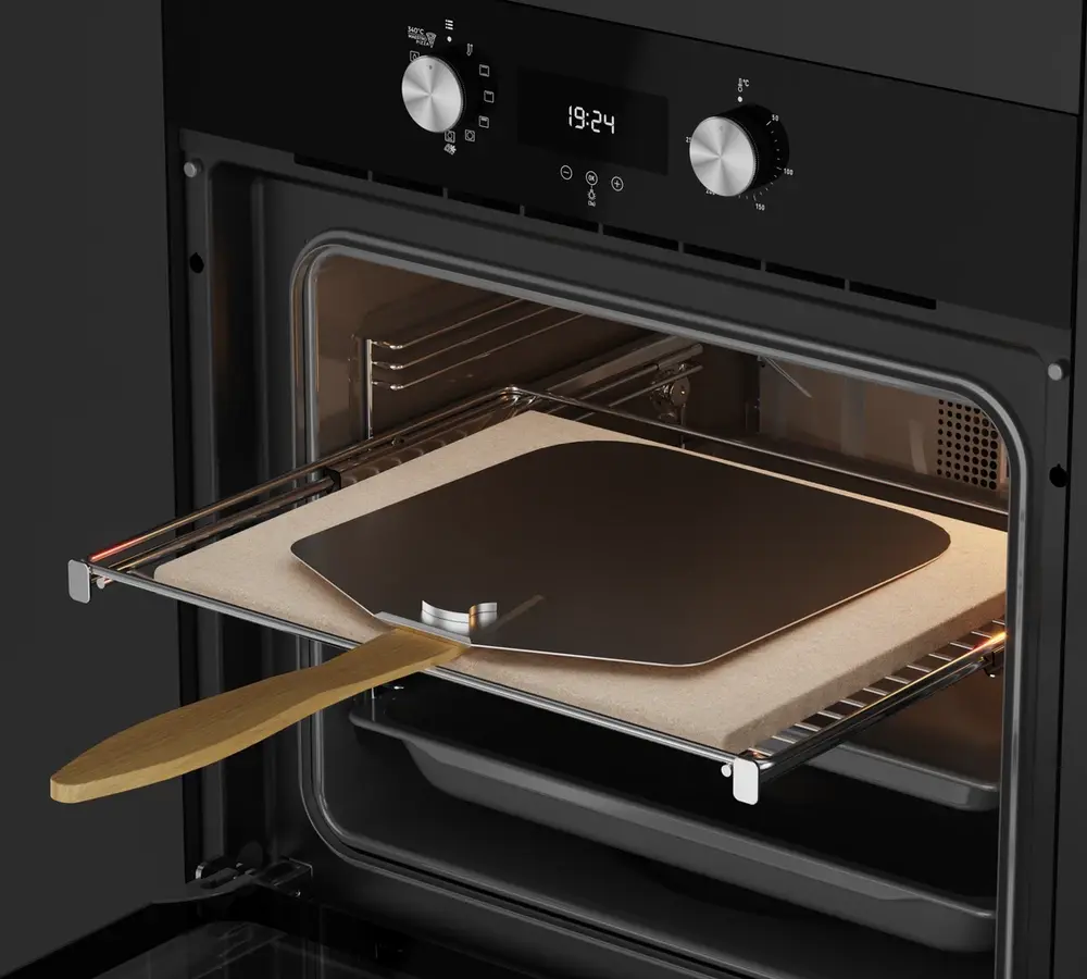 Teka HLB 8510 P MastroPizza Built-in Oven, Pyrolysis & HydroClean PRO, 70L, A+ Energy Class, Surround Temp Turbo, Touch Control, SoftClose, Pizza Stone