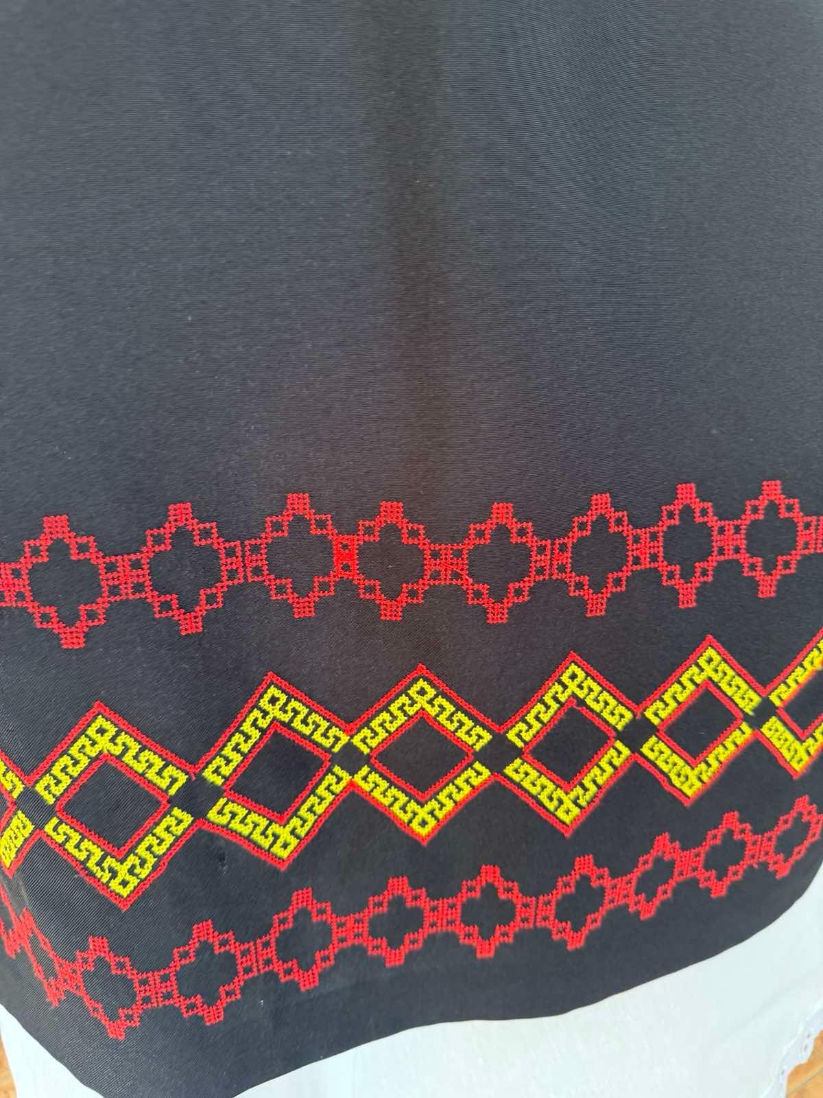Benefis J 0152 Moldovan National Skirt for Women and Girls, Traditional Embroidery, High-Quality Natural Materials