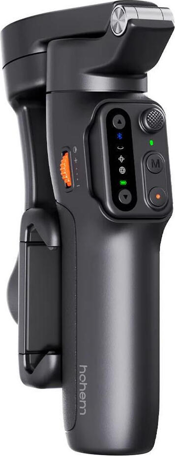 Hohem iSteady X3 SE 3-Axis Smartphone Gimbal Stabilizer, Black, Foldable Handheld Vlog Tripod with Detachable Remote, AI Tracking, 300g Payload
