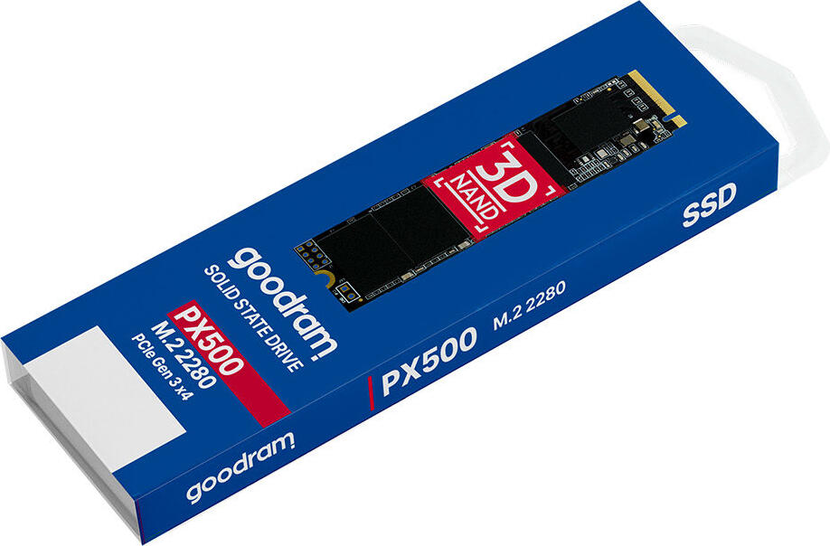 GOODRAM PX500 NVMe SSD 256 GB M.2 2280 PCIe Gen 3 x4 Internal Solid State Drive with Copper-Graphite Heat Dissipating Label 3D NAND TLC