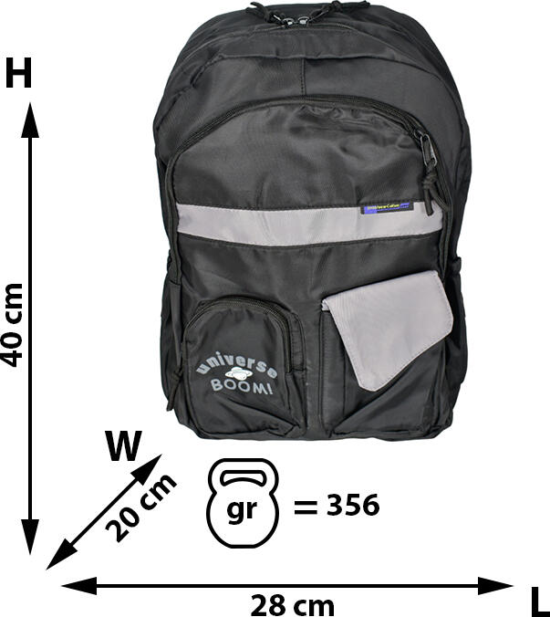 School Backpack 1397R, Durable Polyester, 45x30x20 cm, Reflective Safety Elements, Adjustable Straps, Spacious Compartments