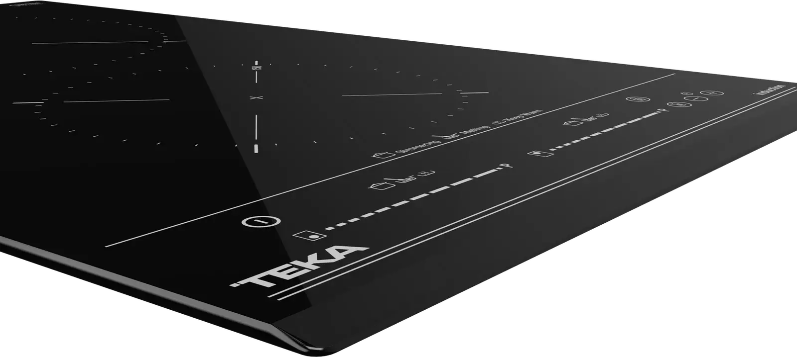 Teka IZC 32310 MSP Induction Cooktop, 2 Zones with Booster, Multislider Touch Control, Black Glass, 30cm Width, Vessel Optimization & Child Lock