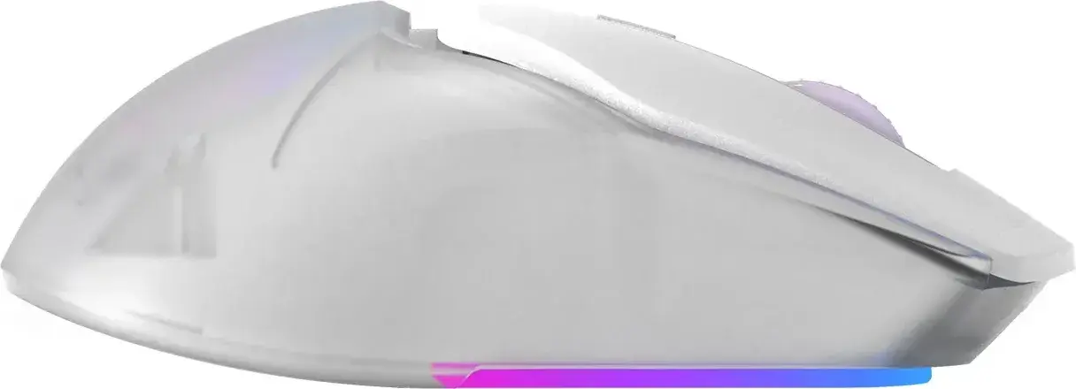 Mouse Gaming Wireless Marvo Fit Pro G1W, Alb, Senzor Pixart 3370 19000 DPI, Conectivitate Tri-mode Wireless/Wired, Switch-uri Omron, RGB, Module Palm Rest Interschimbabile