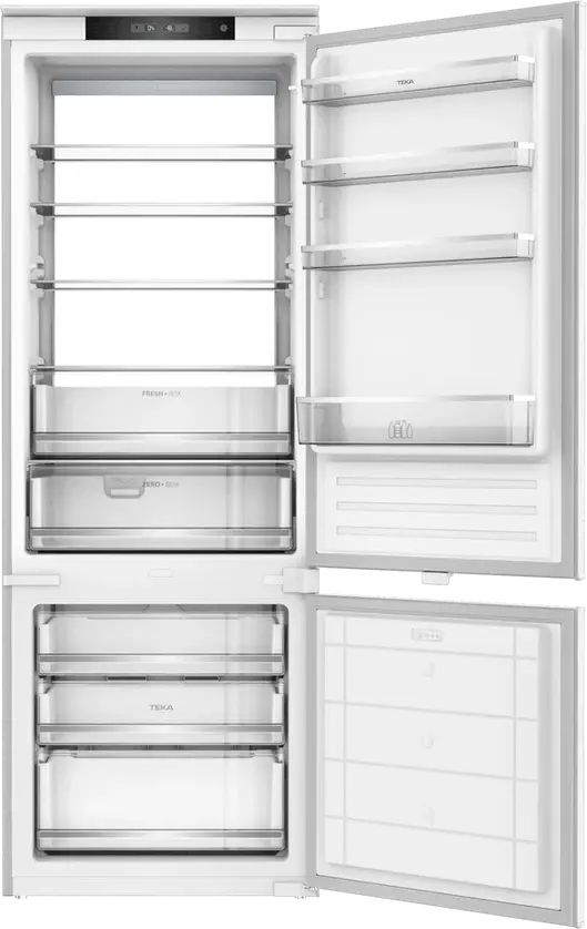 Teka RBF 78780 FI Built-in Combi Refrigerator, LongLife No Frost, Energy Class E, 222L Net Capacity, ZeroBox, LED Lighting, White, 1937x690x550 mm