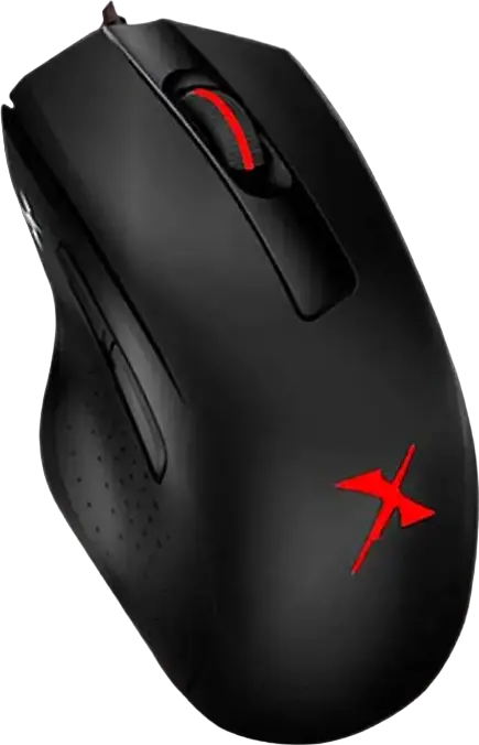 Bloody X5 Pro Wired Gaming Mouse, PixArt PMW3389 16000 CPI Sensor, 2000Hz Polling Rate, Driver-Free Hardware Tuning, RGB, 50M Clicks