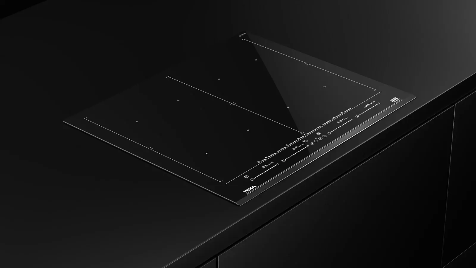 Teka IZF 68700 MasterSense FullFlex Induction Cooktop, 60cm Ceramic Glass, Touch Control MultiSlider, Power Plus, Night River Black