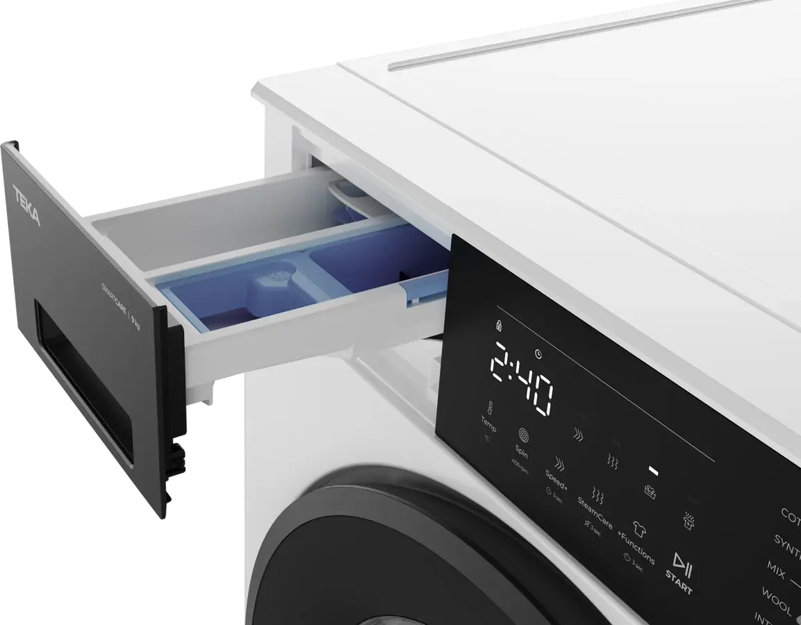 Стиральная машина Teka WM 20941 W EU SmartCare с фронтальной загрузкой, 9 кг, 1400 об/мин, инверторный мотор BLDC, функция Steam Care, 15 программ, класс A-10%