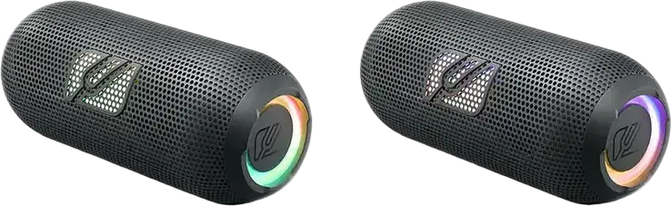 Muse M-790 BT Portable Bluetooth Speaker, 60W Output, IPX4 Splash-proof, NFC Pairing, 2400mAh Battery, 10h Playback, USB-C, Stereo Pairing, Dark Grey Color: Black