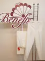 Pantaloni Traditionali Moldovenești pentru Barbati Benefis J 0340(4087), Biflex Alb, Croiala Flexibila, 1 Pereche