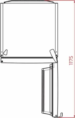 Teka RSL 75640 SS Free-standing Single Door Larder Refrigerator, Full No Frost, 362L Capacity, Stainless Steel Inox, Touch Control, LED Lighting, 185cm