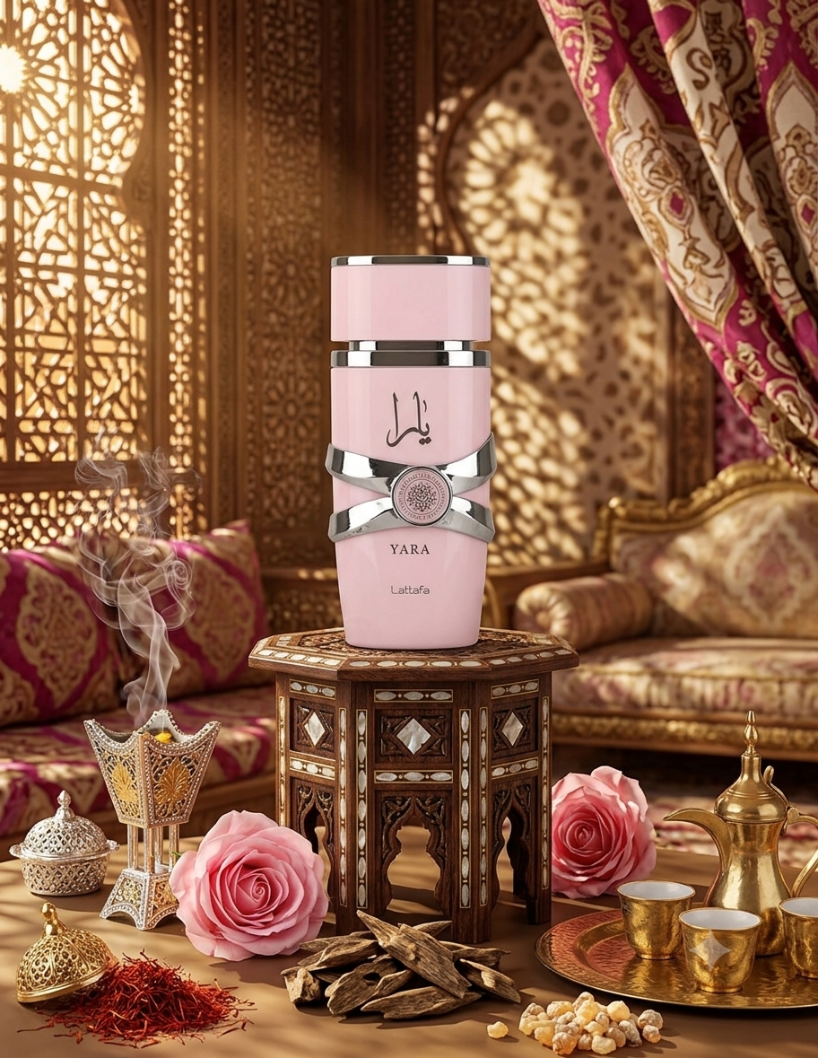 Apă de Parfum Lattafa Yara, Femei, 100ml, Parfum Oriental Vanilat cu Note Fructate, Orhidee și Mosc