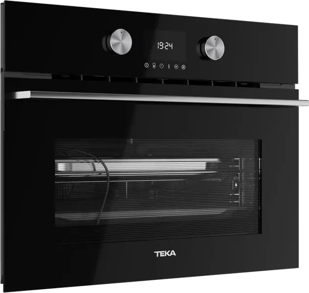 Cuptor Compact Multifunctional cu Abur Teka HLC 8470 SC BK, 44L, Clasa Energetică A+, HydroClean PRO, Ecran TFT Touch, Sticlă Neagră