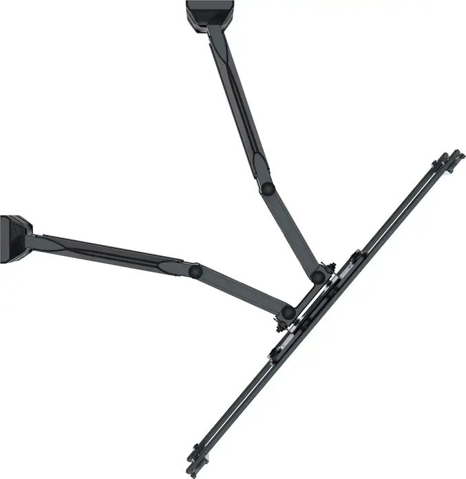 Suport TV de perete Gembird WM-75ST-02 cu braț dublu mobil pentru ecrane 32-75 inch, VESA pana la 600x400mm, Capacitate 45kg, Înclinare -5/+8 grade, Negru