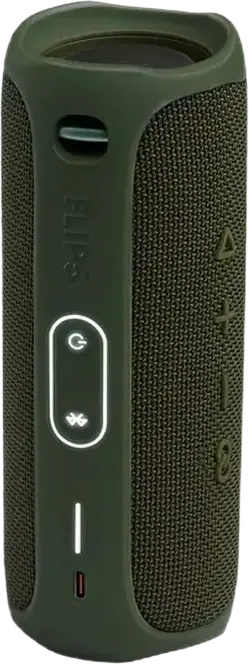 JBL Flip 5 Portable Bluetooth Speaker, Green, 20W RMS, IPX7 Waterproof, 12h Battery Life, PartyBoost Stereo Pairing, USB Type-C Charging