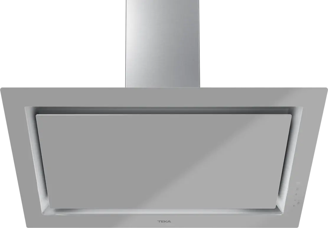 Teka DLV 98660 SM TOS Vertical Decorative Kitchen Hood, Urban Colors Edition Steam Grey, 900mm, Touch Control, LED Lighting, EcoPower Motor