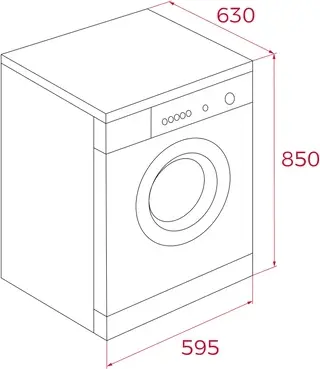 Teka WDK 81050 WH Free-standing Washer-Dryer, 10kg Wash / 7kg Dry, 1500 rpm, Inverter Motor, Steam Function, 14 Programs, Energy Class B, White