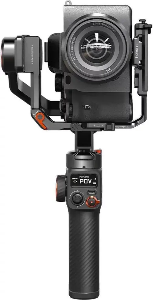 Hohem iSteady MT2 4-in-1 Gimbal Stabilizer, 1.2kg Payload, AI Tracking, RGB Fill Light, for Mirrorless, Compact Cameras, Smartphones & Action Cams