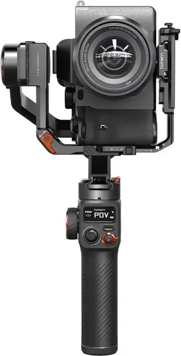 Hohem iSteady MT2 4-in-1 Gimbal Stabilizer, 1.2kg Payload, AI Tracking, RGB Fill Light, for Mirrorless, Compact Cameras, Smartphones & Action Cams