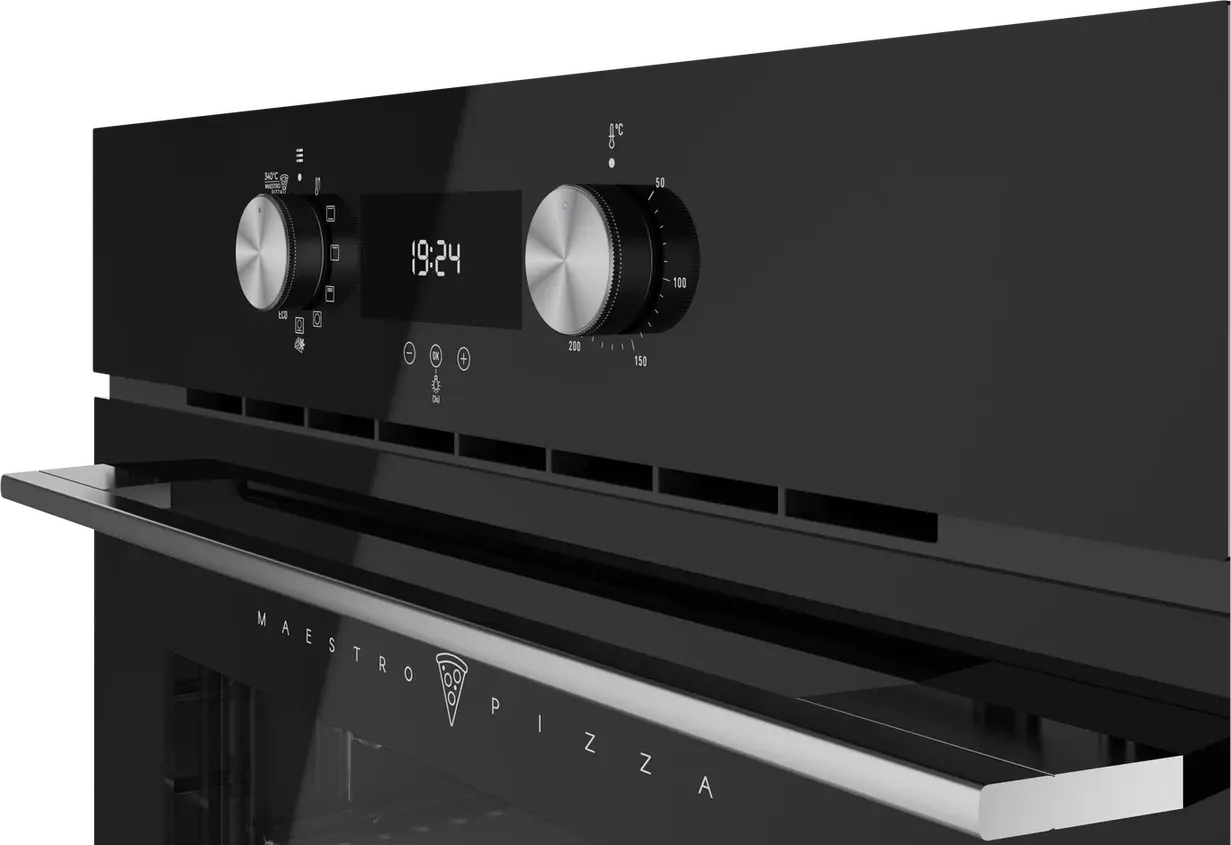 Teka HLB 8510 P MastroPizza Built-in Oven, Pyrolysis & HydroClean PRO, 70L, A+ Energy Class, Surround Temp Turbo, Touch Control, SoftClose, Pizza Stone
