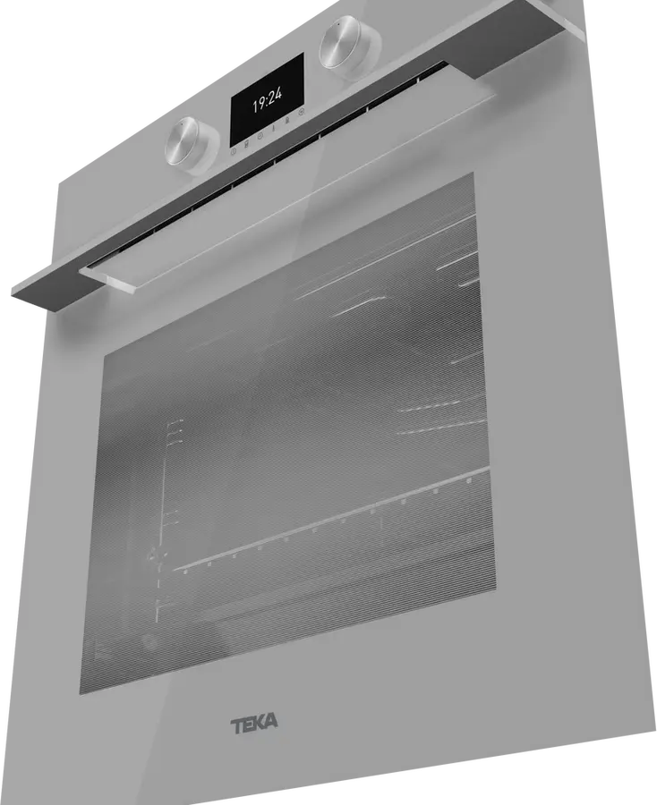 Teka HLB 8600 SM Urban Colours Built-in Multifunction Oven, SurroundTemp, 70L Capacity, A+ Energy Class, HydroClean PRO, TFT Display, Steam Grey