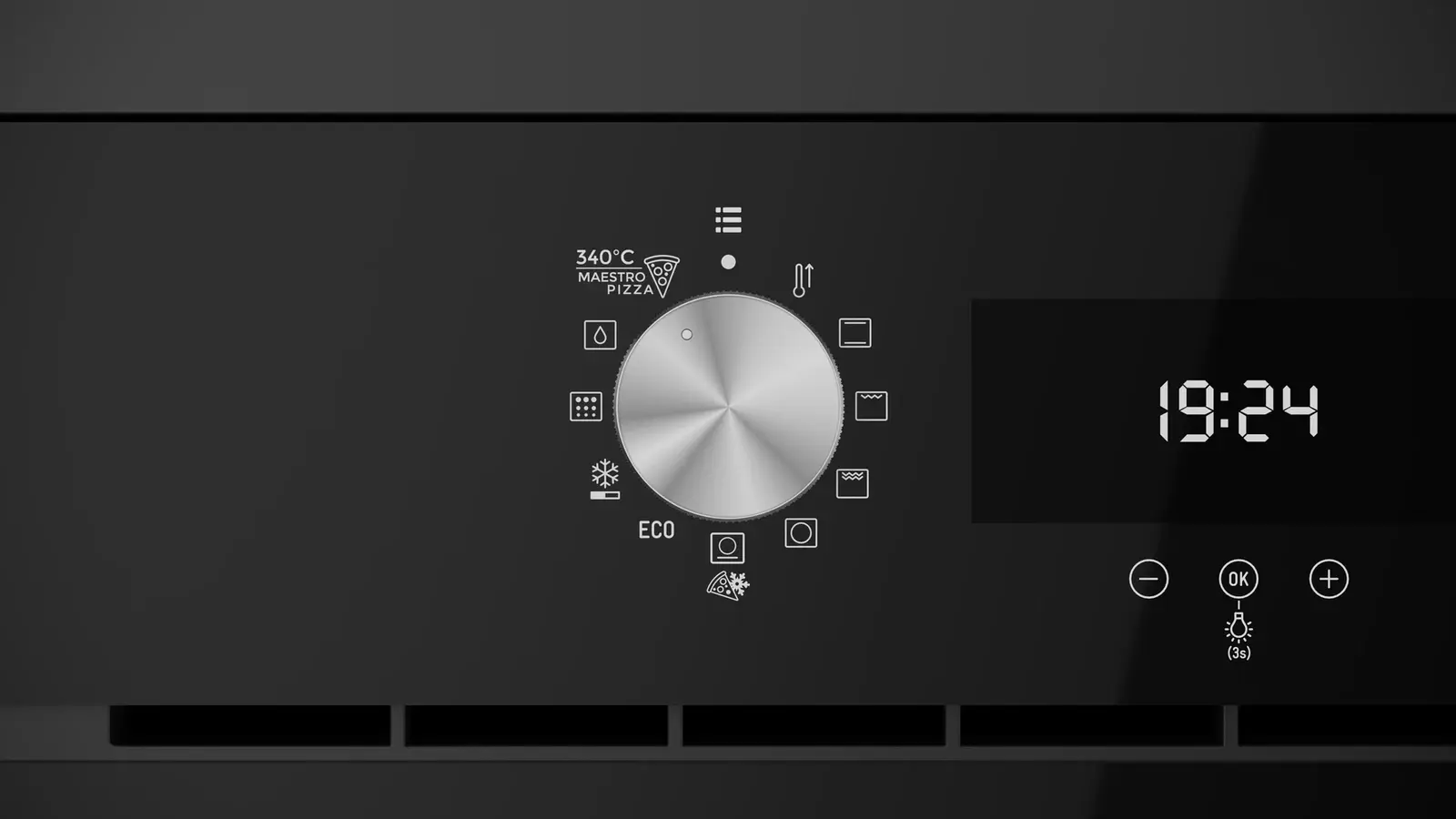 Teka HLB 8510 P MastroPizza Built-in Oven, Pyrolysis & HydroClean PRO, 70L, A+ Energy Class, Surround Temp Turbo, Touch Control, SoftClose, Pizza Stone