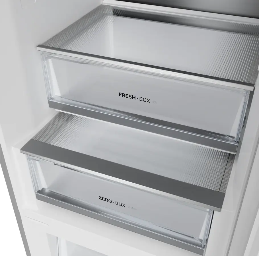Frigider Combinat Teka RBF 68670 WH, Total No Frost, Motor Inverter, Control Electronic, Iluminare LED, Alb, Capacitate 378L, Dimensiuni 60x70x201 cm