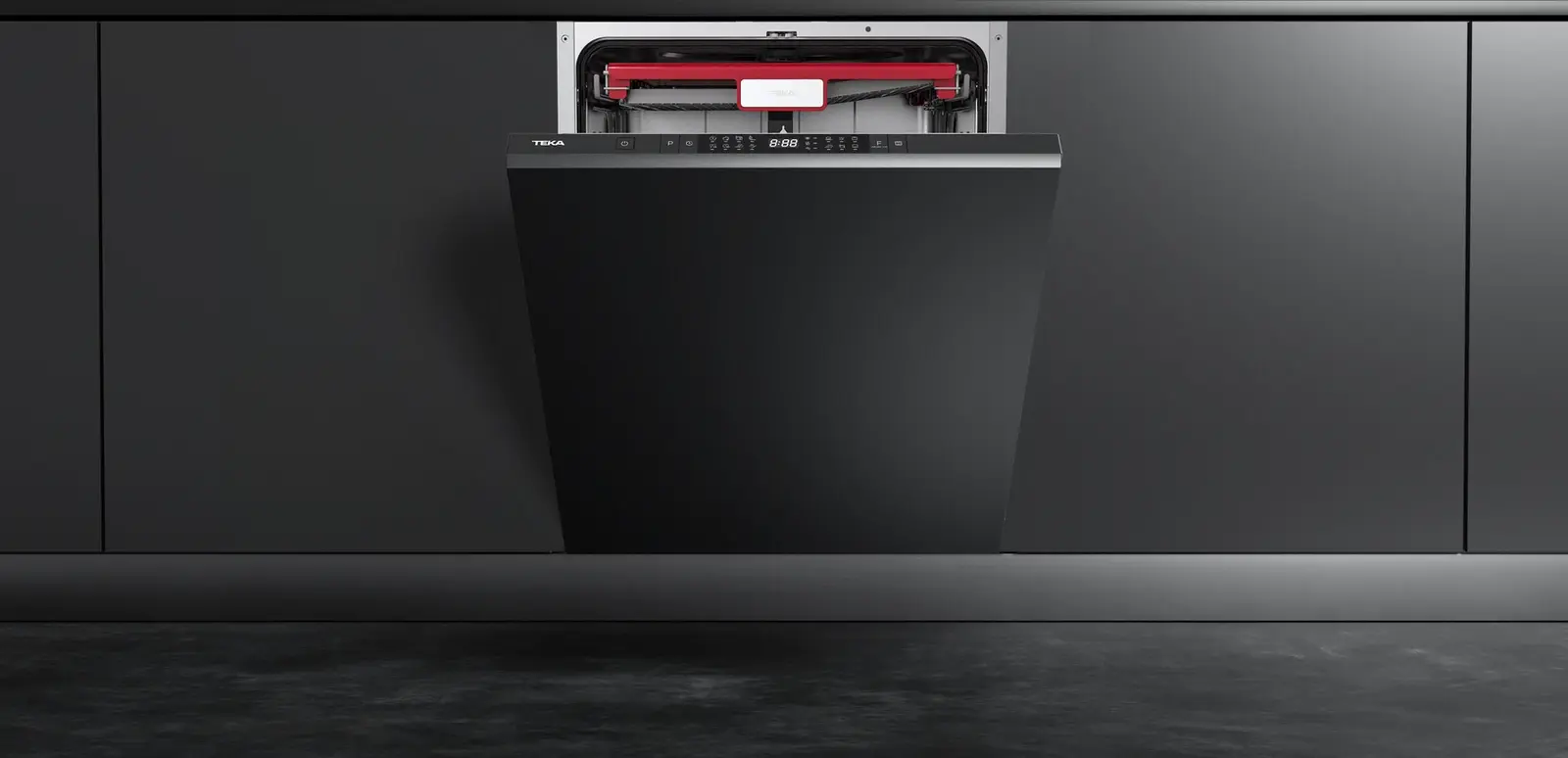 Teka DFI 46960 Fully Integrated Dishwasher, 14 Place Settings, 8 Programs, PremiumDry Auto Door Opening, AquaStop, 3rd Basket, Energy Class C, 44dB