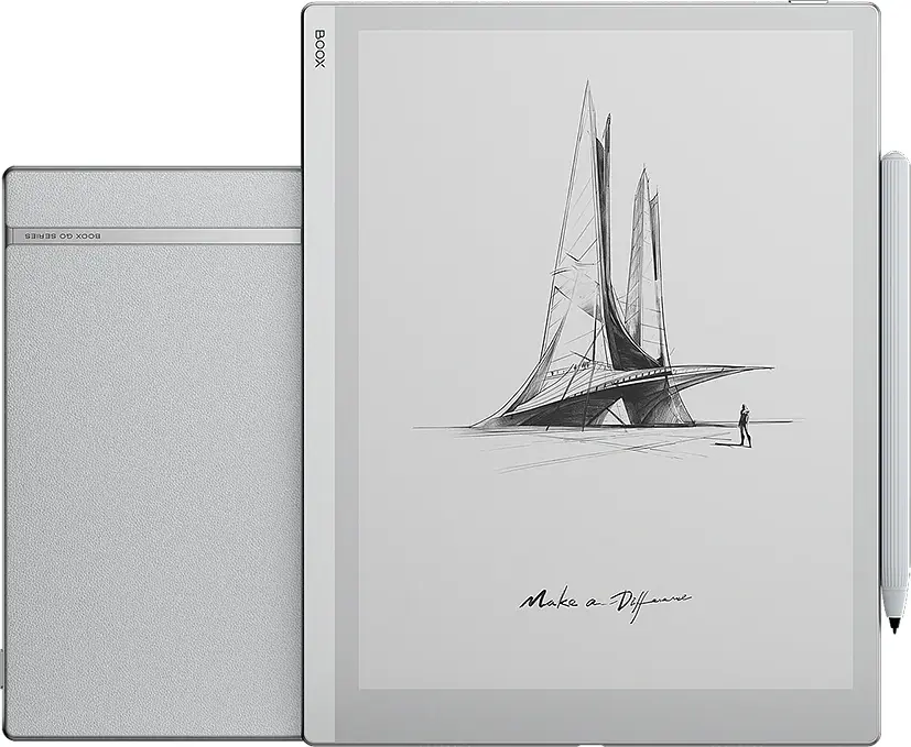 ONYX BOOX Go 10.3 E Ink Tablet, 300 PPI Carta 1200, 4GB RAM, 64GB, Android 12, Octa-core, Ultra-thin 4.6mm Digital Paper with Stylus
