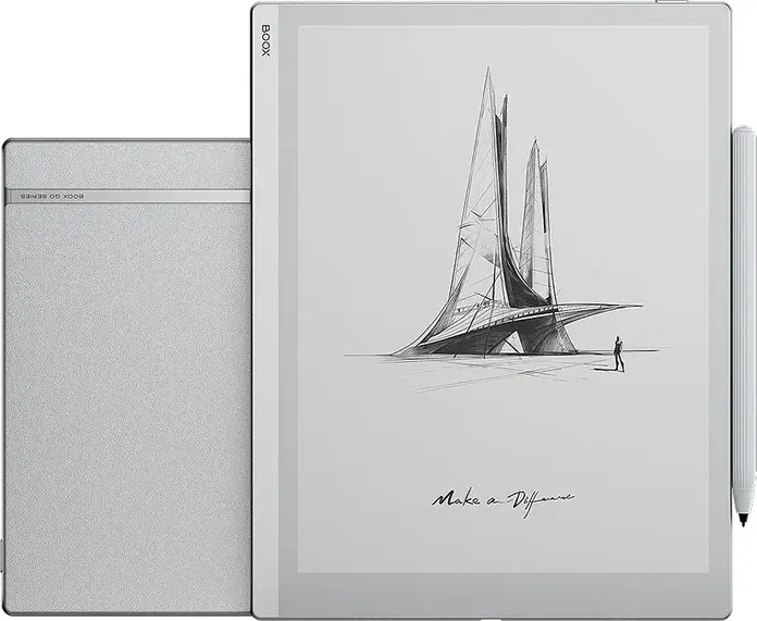 ONYX BOOX Go 10.3 E Ink Tablet, 300 PPI Carta 1200, 4GB RAM, 64GB, Android 12, Octa-core, Ultra-thin 4.6mm Digital Paper with Stylus
