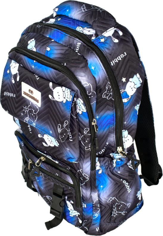 School Backpack 1002R, Durable Polyester, 40x30x15cm, 10kg Capacity, Adjustable Straps and Internal Pockets for Students