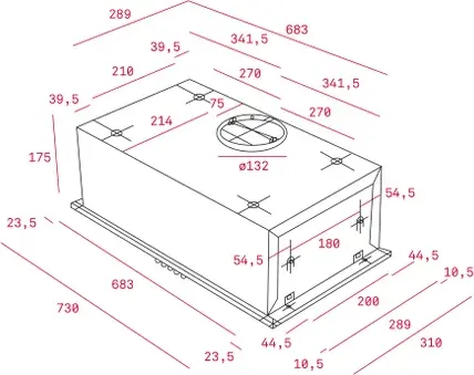Teka CNL 6415 Telescopic Hood, 60 cm, White and Stainless Steel, EcoPower Motor, 393 m3/h Extraction, LED Lighting, Energy Class A