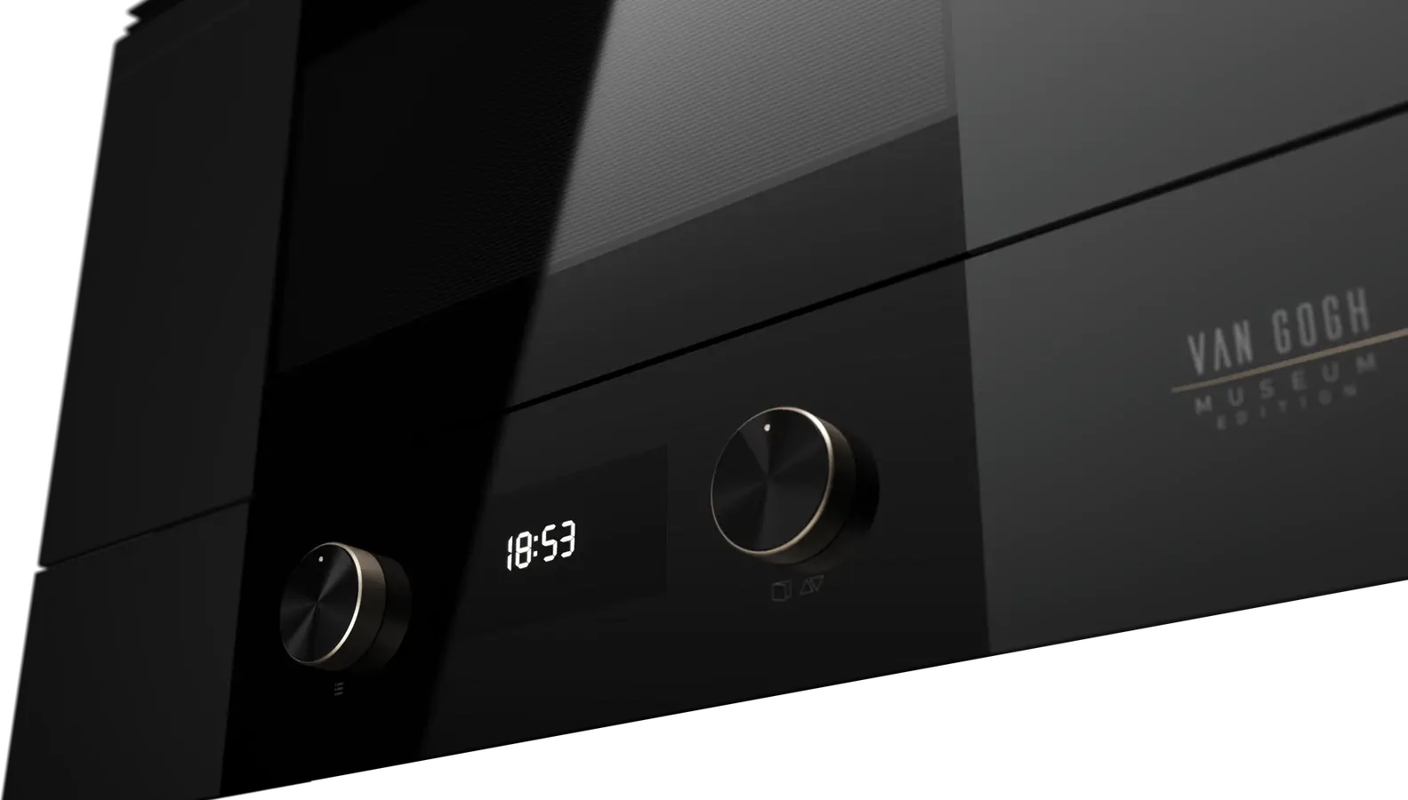 Teka ML 82-VGoghBIS L Built-in Microwave with Grill, Van Gogh Museum Edition, 22L, Ceramic Base, 2700W, Touch Control, Dark Grey & Black Crystal