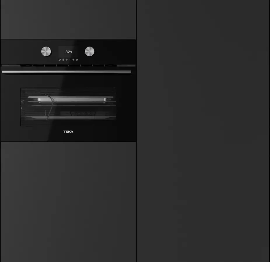 Cuptor Compact Multifunctional cu Abur Teka HLC 8470 SC BK, 44L, Clasa Energetică A+, HydroClean PRO, Ecran TFT Touch, Sticlă Neagră