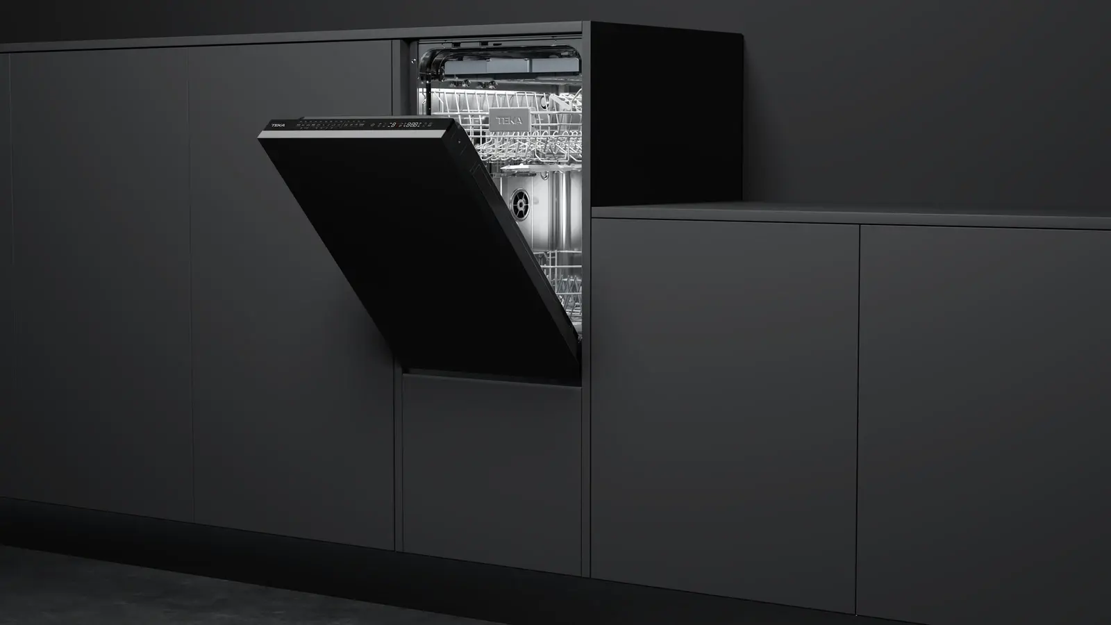 Teka Maestro DFI 74960 Fully Integrated Dishwasher, 45 cm, 10 Place Settings, IonClean Antibacterial, Premium Drying with Auto-Door, 9 Programs, Class C