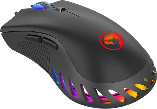 Marvo G985 Gaming Mouse, Pixart 3325 Optical Sensor, 10000 DPI, 7 Programmable Buttons, RGB Lighting, Braided USB Cable, Ergonomic Right-Hand Design
