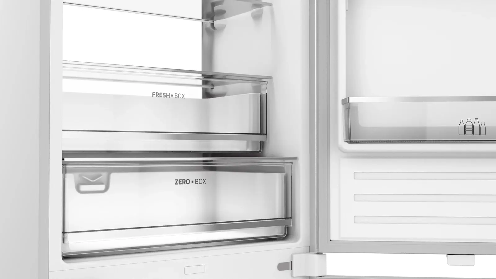 Teka RBF 78780 FI Built-in Combi Refrigerator, LongLife No Frost, Energy Class E, 222L Net Capacity, ZeroBox, LED Lighting, White, 1937x690x550 mm