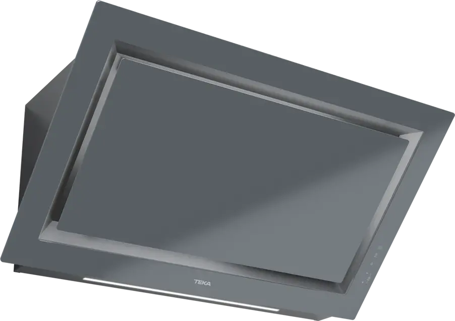 Teka DLV 98660 TOS ST Vertical Decorative Hood, Urban Colors Edition, Stone Grey, 900mm, Touch Control, LED Lighting, Rim Extraction, 696 m3/h Max