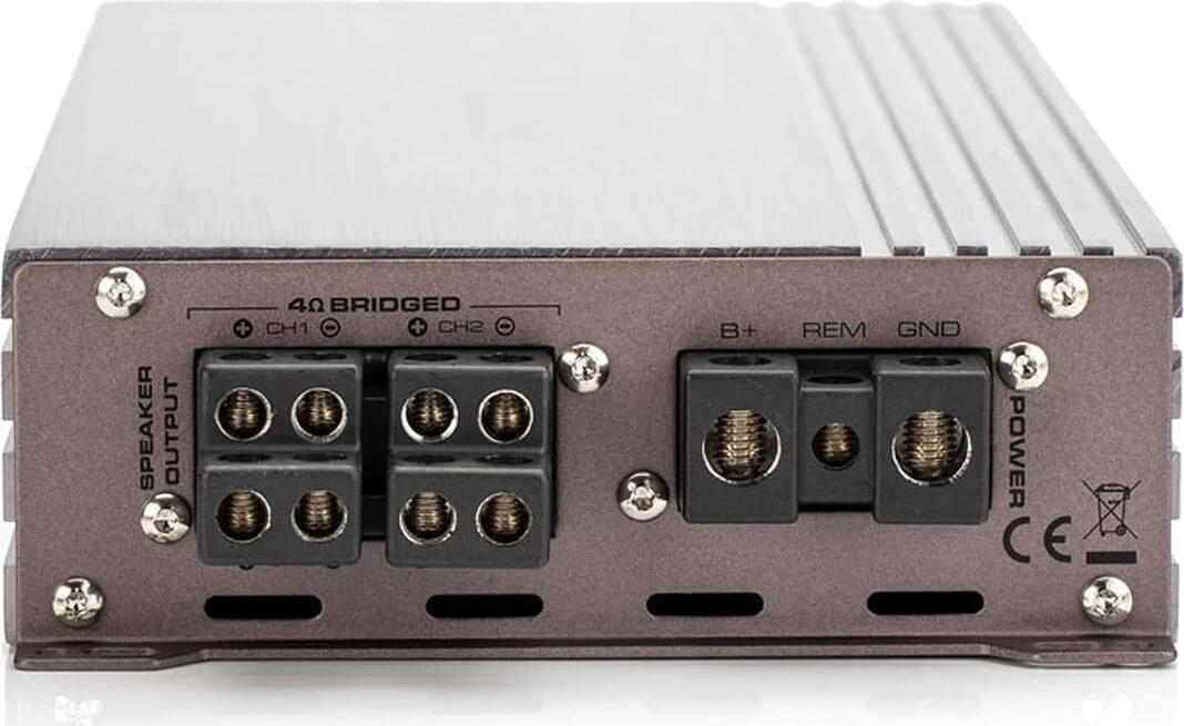 GLADEN RC 105c4 4-Channel Car Amplifier Class A/B, 4 x 105W RMS, 2 x 300W Bridged, 20-20,000 Hz, High-Level Input with Auto Sense