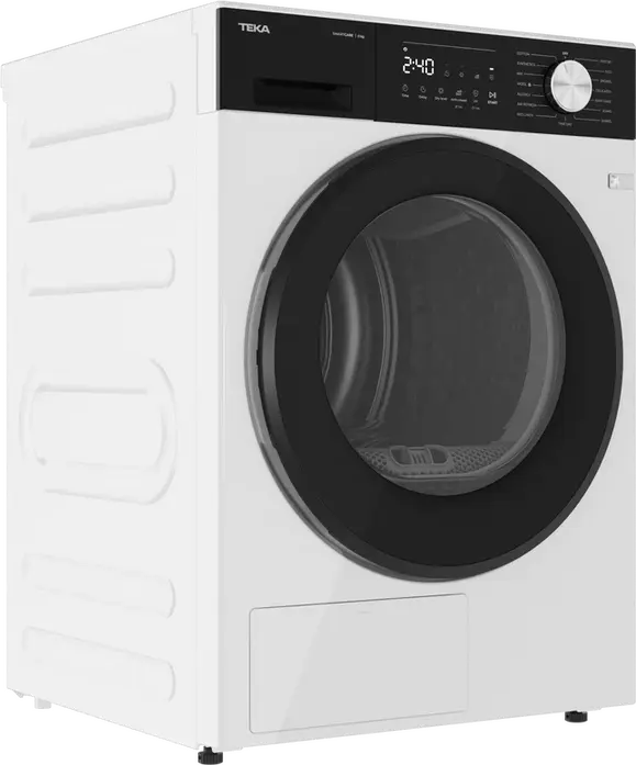 Teka D 208D W EU SmartCare Heat Pump Condenser Dryer, 8 kg Capacity, Inverter Motor, UV Hygiene, FreshBreeze Technology, Class D, White
