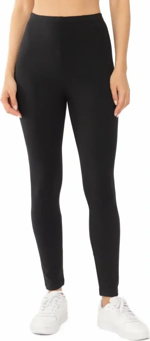 Colant de dans din bumbac pentru copii Globalsportdans, croială slim fit cu talie înaltă, 94% bumbac 6% elastan, negru, mărime 146-158 cm