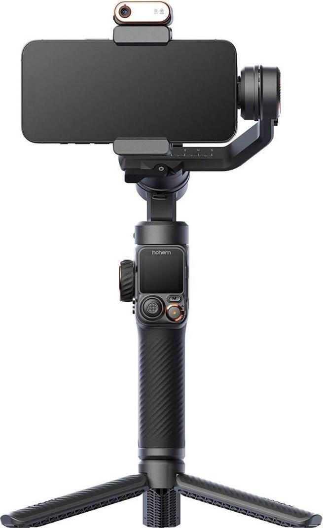 Hohem iSteady M7 3-Axis Smartphone Gimbal Stabilizer, 500g Payload, AI Tracking Module, RGB Fill Light, 193mm Extension Pole, Touchscreen Remote