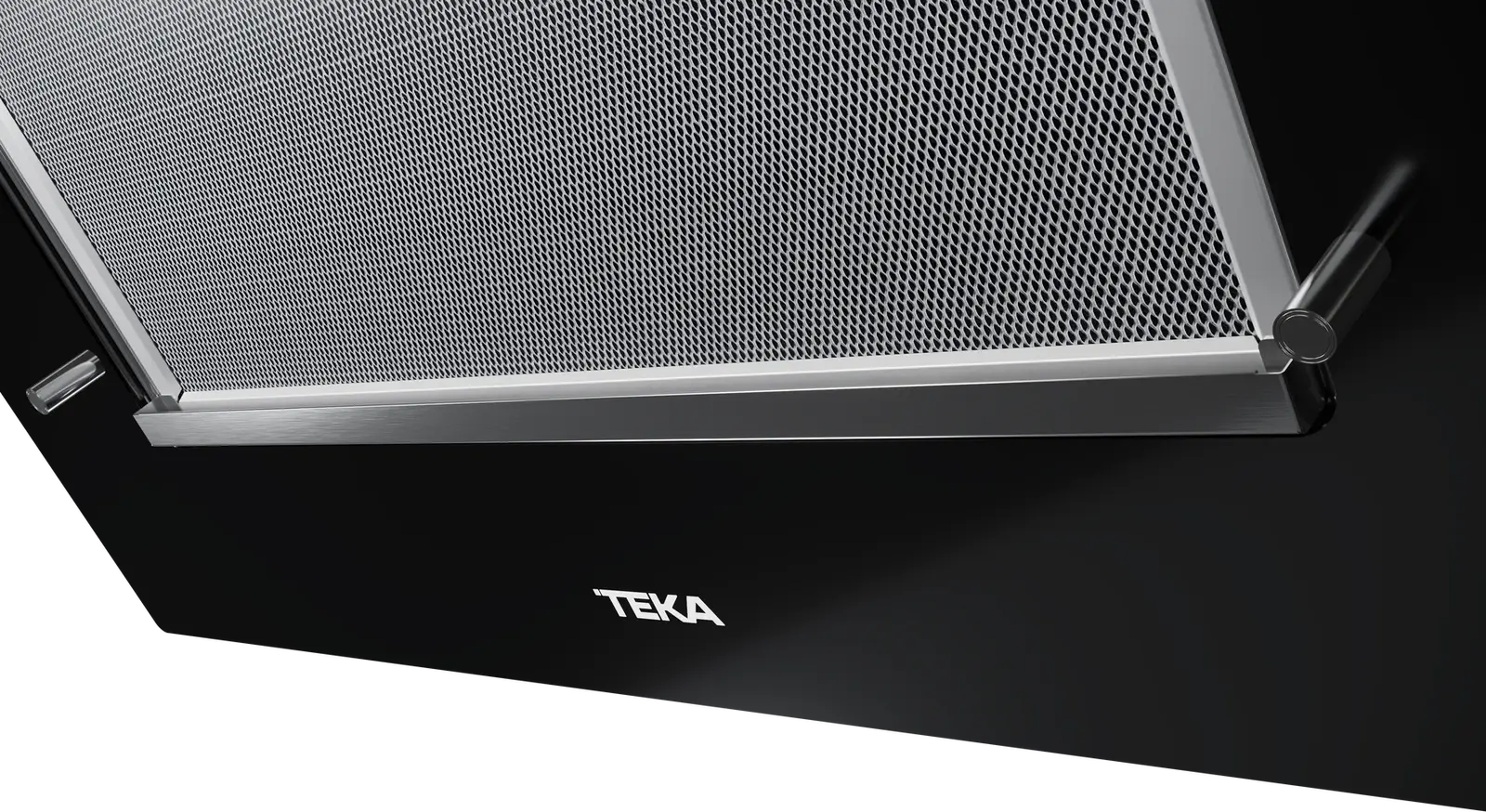 Teka DVT 68660 TBS BK Vertical Decorative Glass Hood, Dual Aspiration System, Touch Control, LED Lighting, 698 m3/h Max Extraction, Night River Black