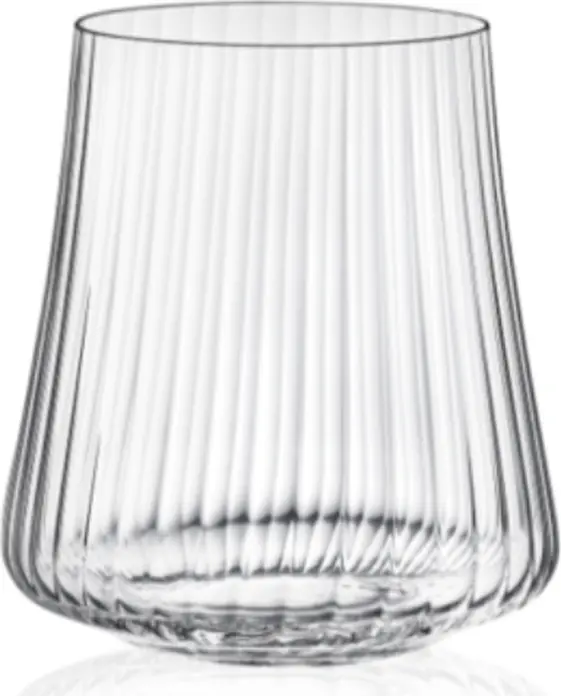 Set de 6 piese Pahare pentru apa Bohemia Xtra Optic din cristal, 350 ml, cu model optic deosebit
