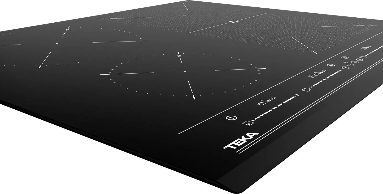 Teka IZF 64440 MSP Flex Induction Hob, 60 cm Ceramic Glass, 4 Cooking Zones with TekaFlex, MultiSlider Touch Control, Power Plus, 7200W