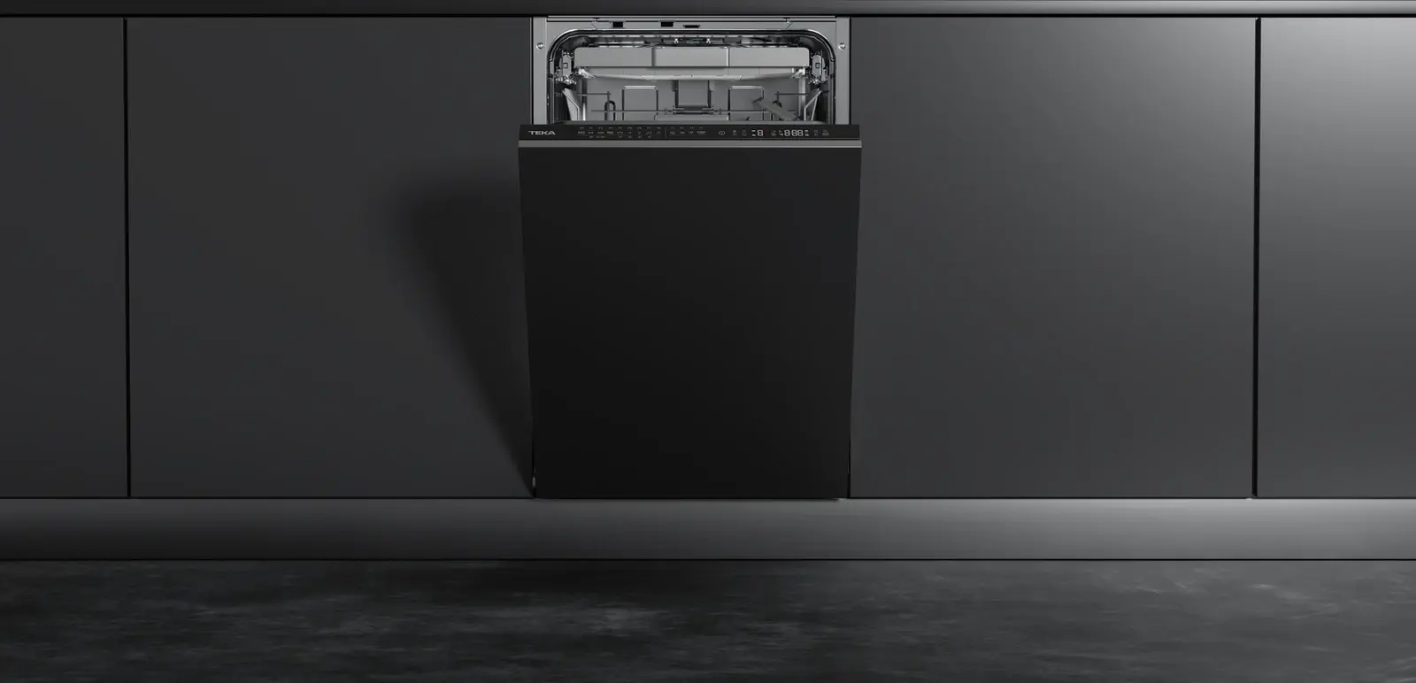 Teka Maestro DFI 74960 Fully Integrated Dishwasher, 45 cm, 10 Place Settings, IonClean Antibacterial, Premium Drying with Auto-Door, 9 Programs, Class C