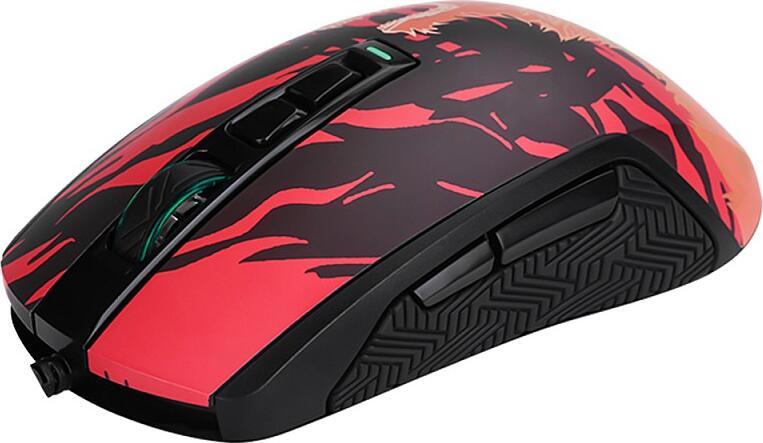 Marvo G939 Gaming Mouse, Pixart 3325 Optical Sensor, 10000 DPI, 7 Programmable Buttons, RGB Lighting, Ergonomic FireWolf Design, Wired USB, Black